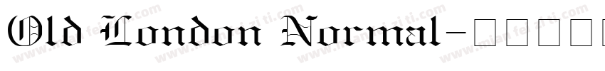 Old London Normal字体转换